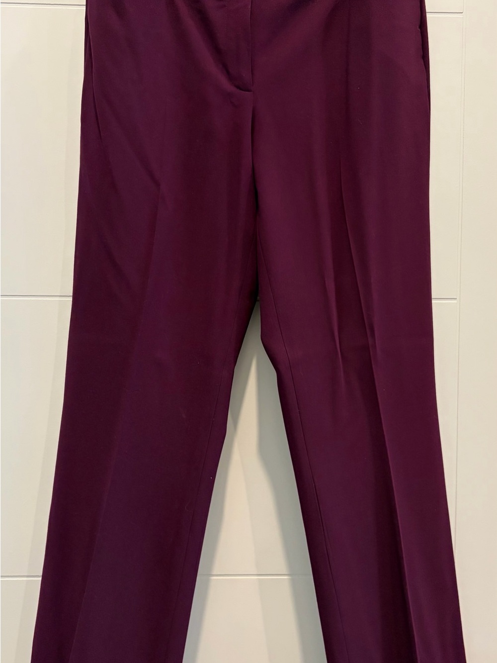 Calvin Klein Women's Straight-Leg Dress Pants in Plum